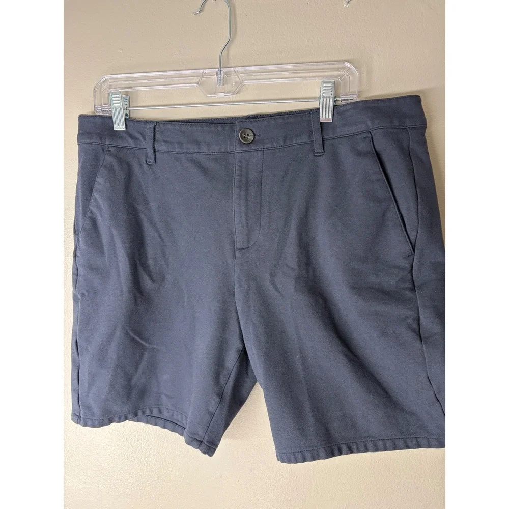 Paige Rickson Shorts Mens 36 Deep Anchor Navy Blue Chino Stretch M822374-6761